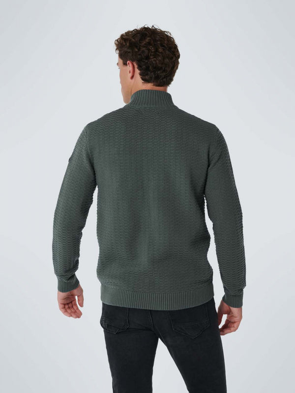 Cardigan Jacquard | Dark Steel
