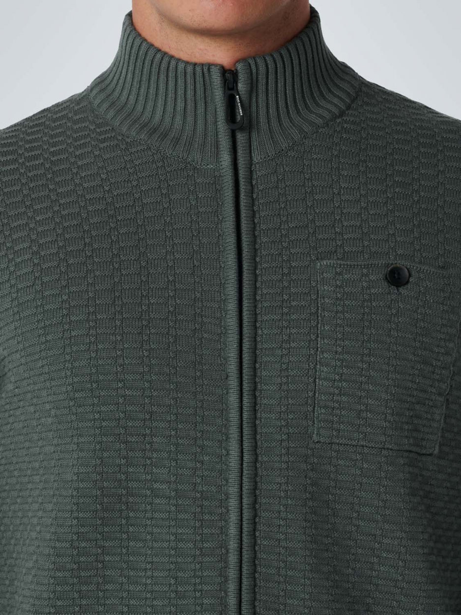 Cardigan Jacquard | Dark Steel