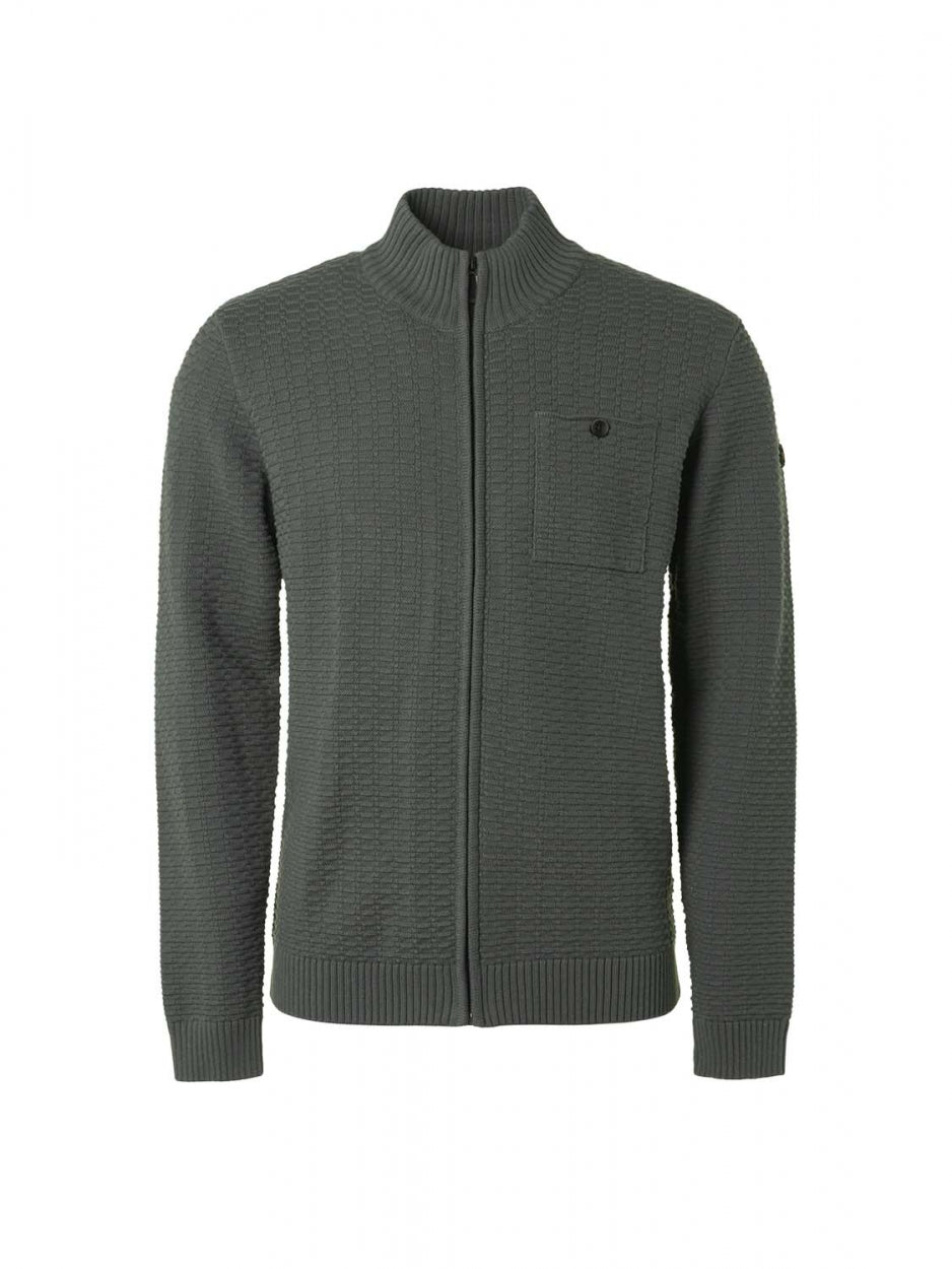 Cardigan Jacquard | Dark Steel
