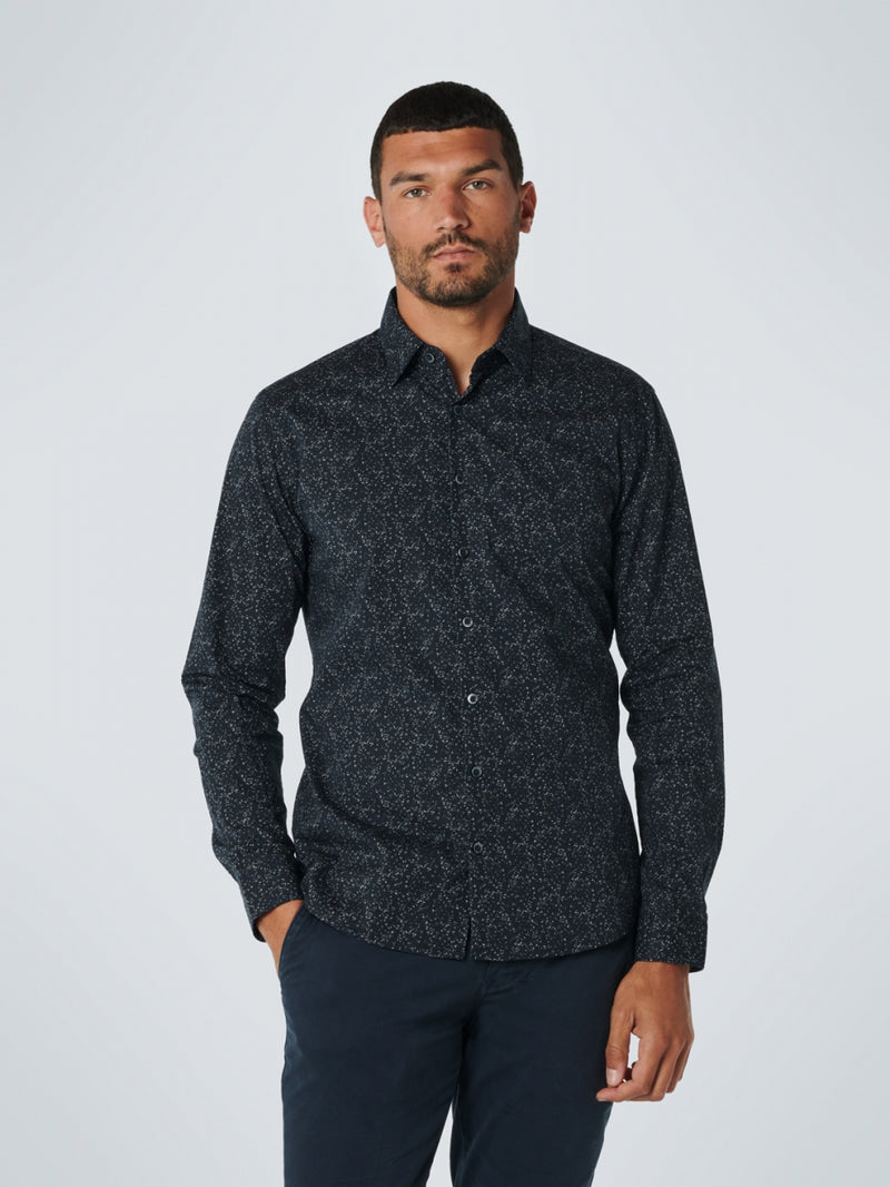 Shirt Stretch Allover Printed | Black