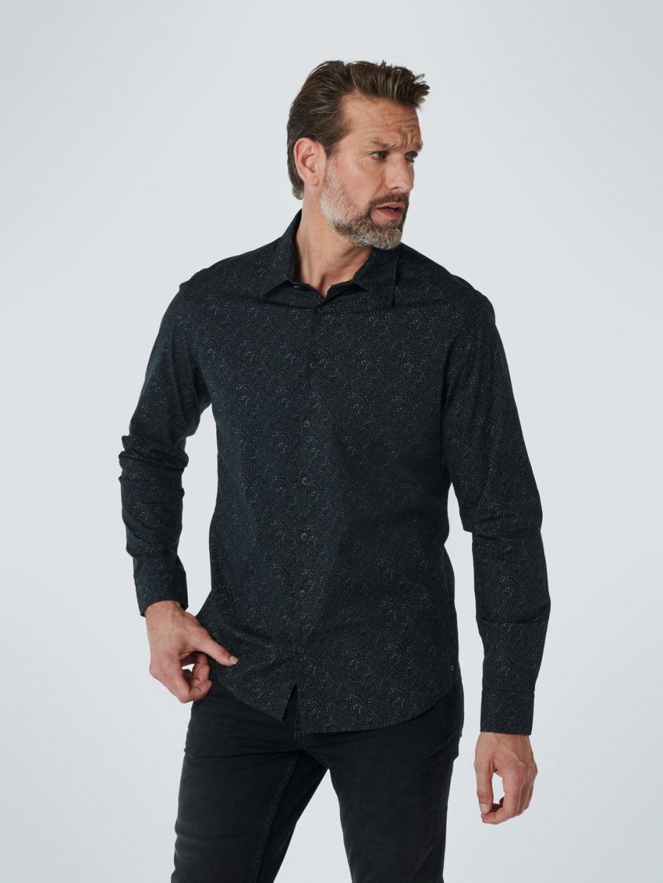 Shirt Stretch Allover Printed | Black