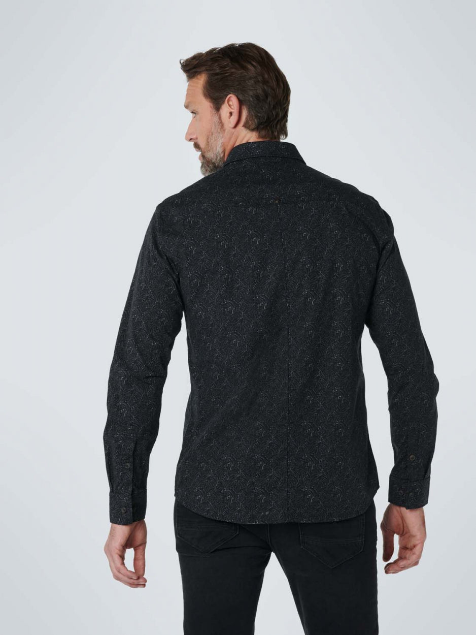 Shirt Stretch Allover Printed | Black