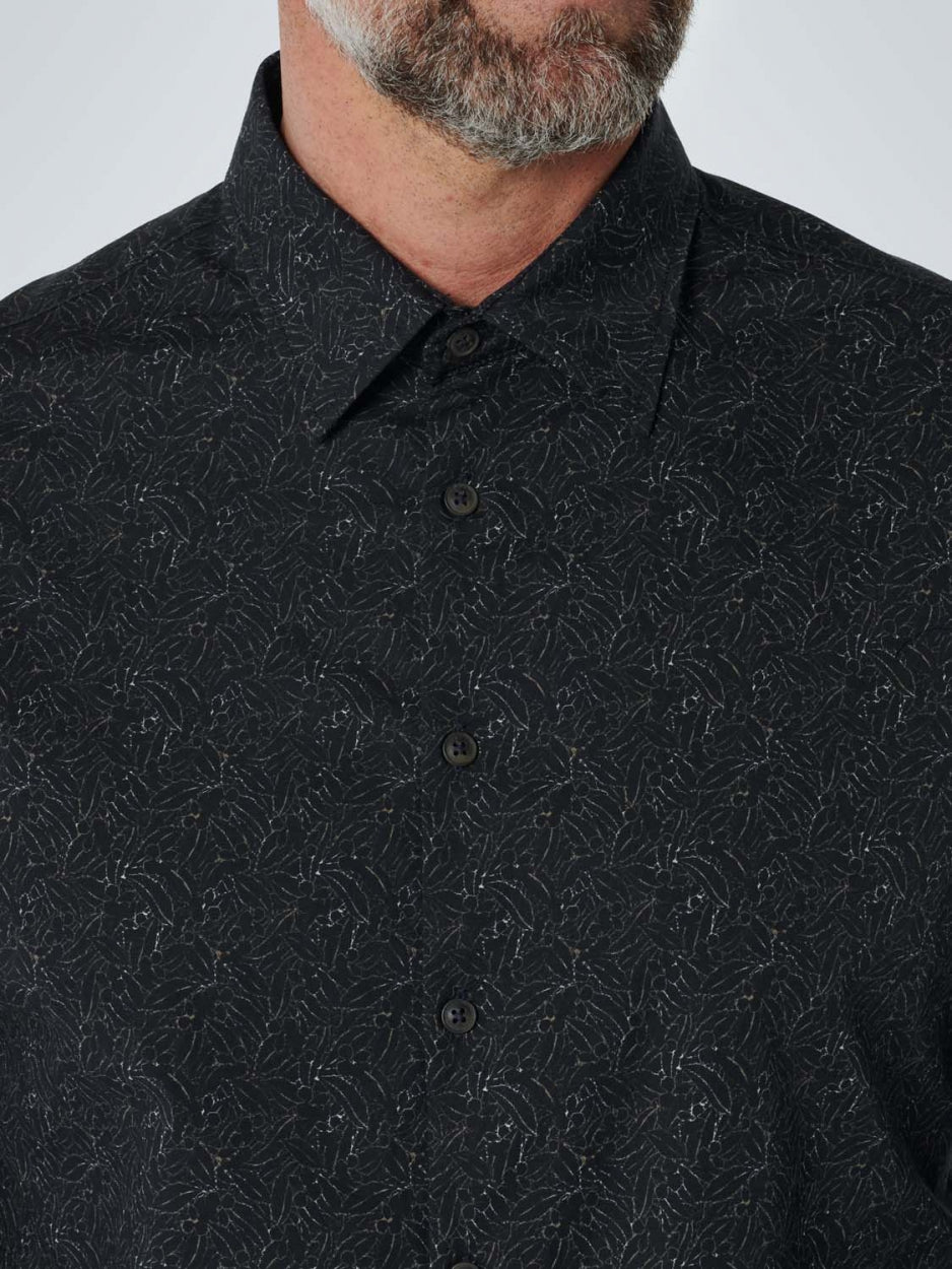 Shirt Stretch Allover Printed | Black