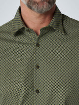 Shirt Stretch Allover Printed | Sage Green