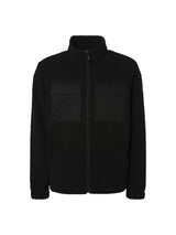 Sweater Full Zipper Borg | Black