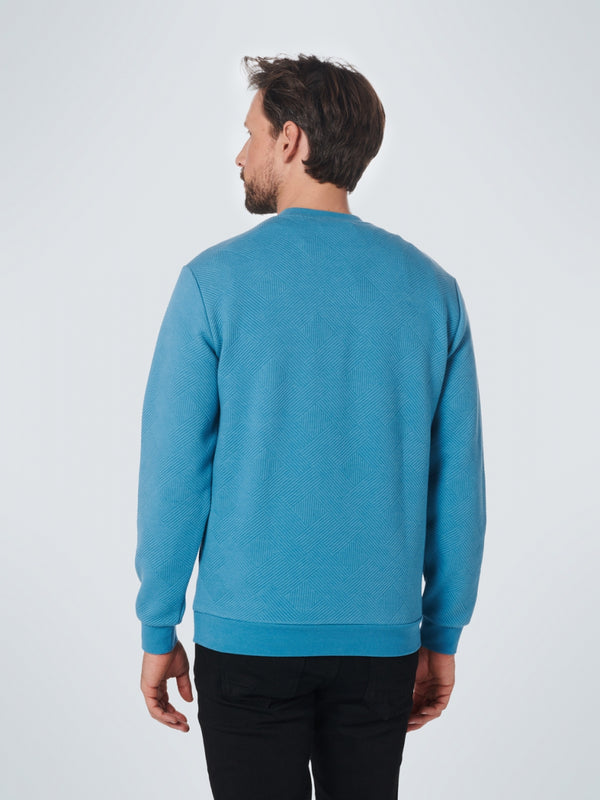 Sweater Crewneck Double Layer Jacquard | Pacific