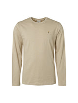 T-Shirt Long Sleeve Crewneck Slub | Sand