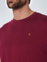 T-Shirt Crewneck Solid Basic | Cassis