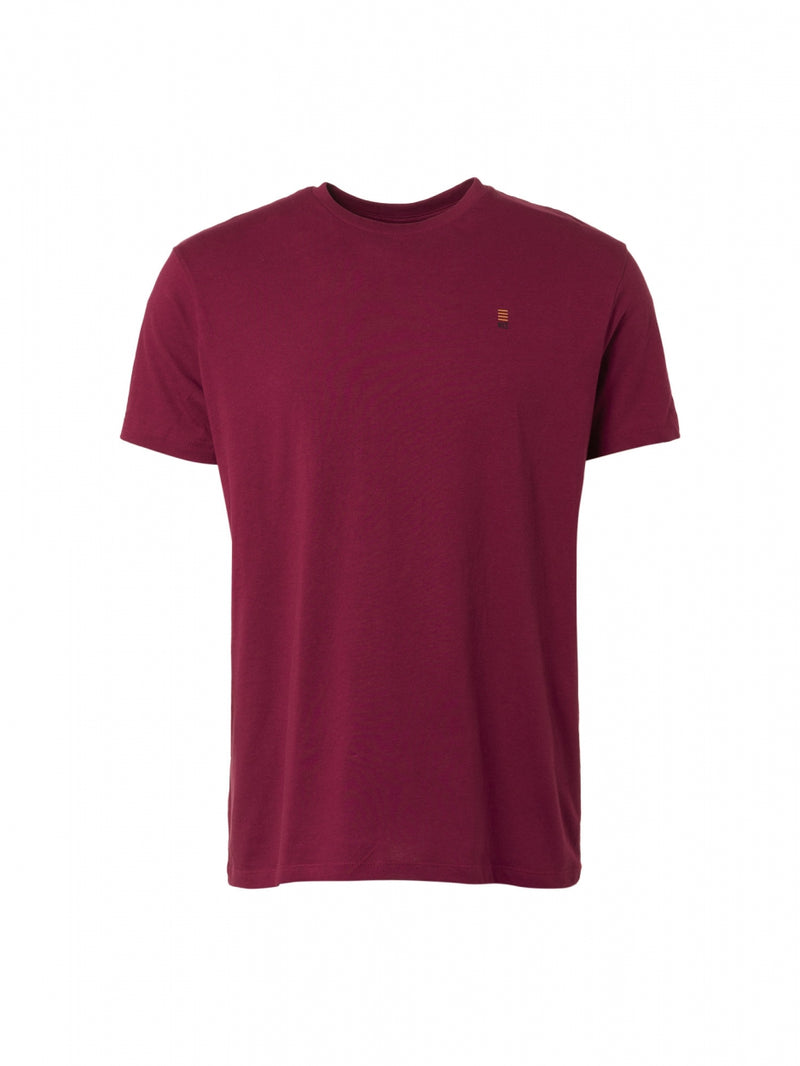 T-Shirt Crewneck Solid Basic | Cassis