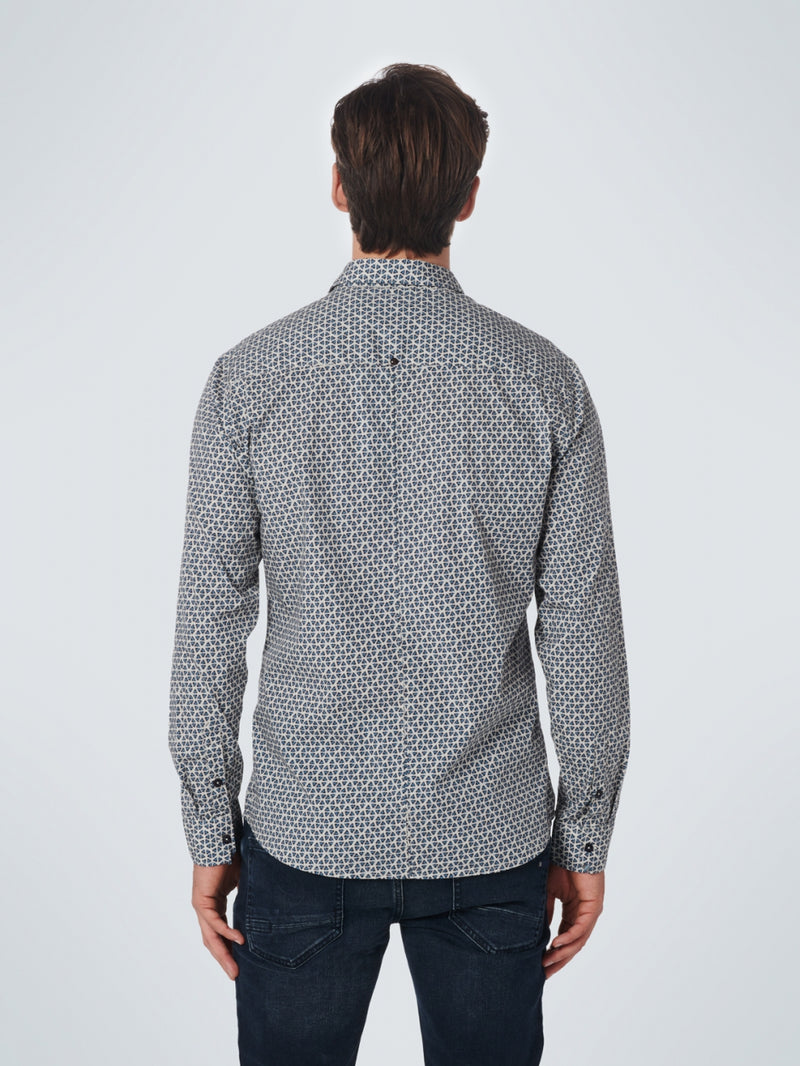 Shirt Stretch Allover Printed | Offwhite
