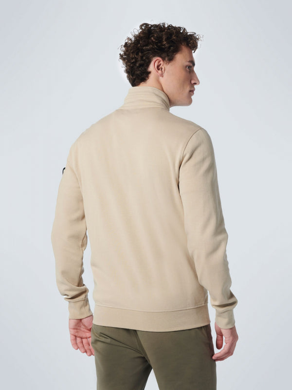 Sweater Full Zipper Twill Jacquard | Sand