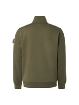 Sweater Full Zipper Twill Jacquard | Army