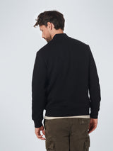 Sweater Full Zipper Double Layer Jacquard | Black