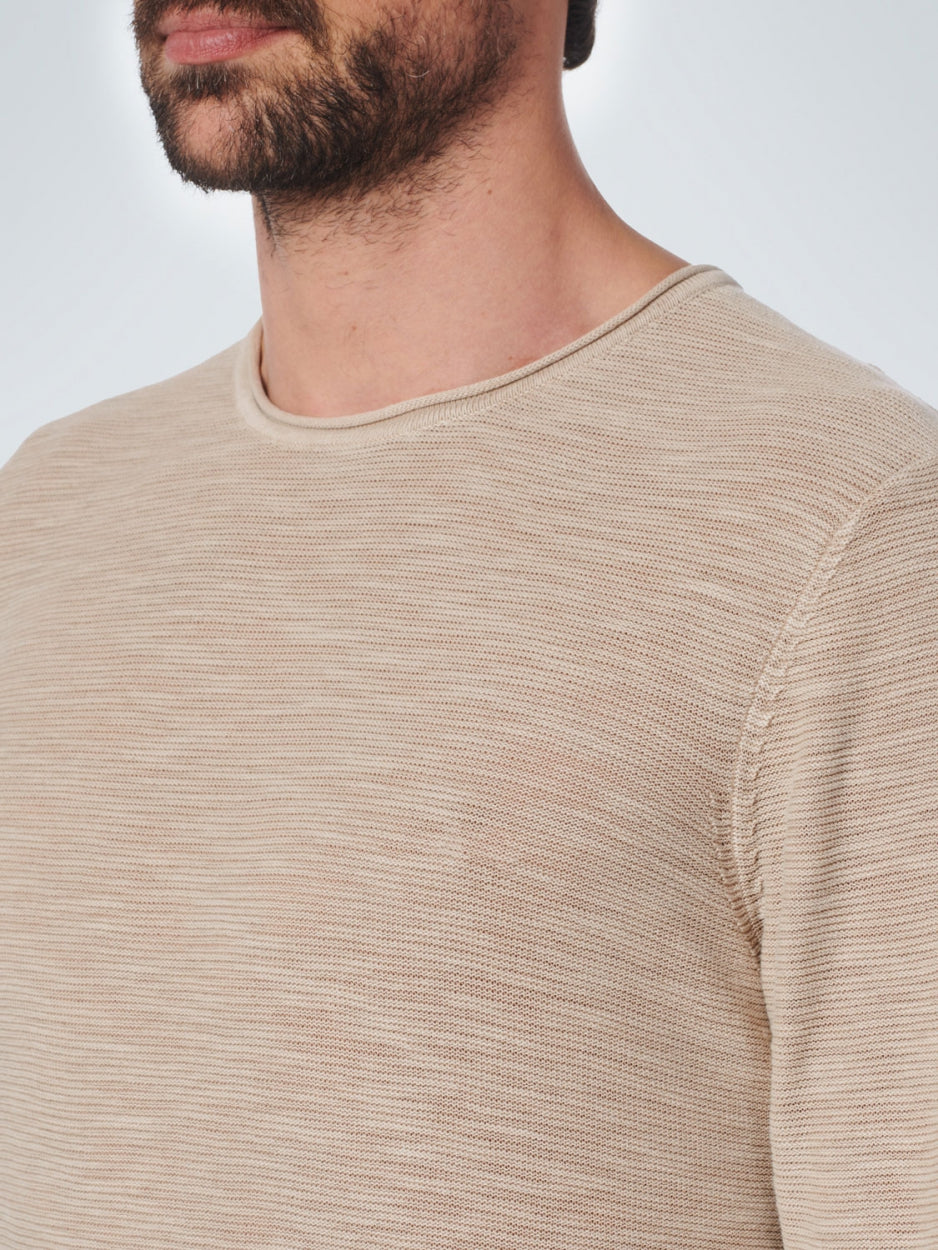 Pullover Crewneck Relief Garment Dyed + Stone Washed | Sand