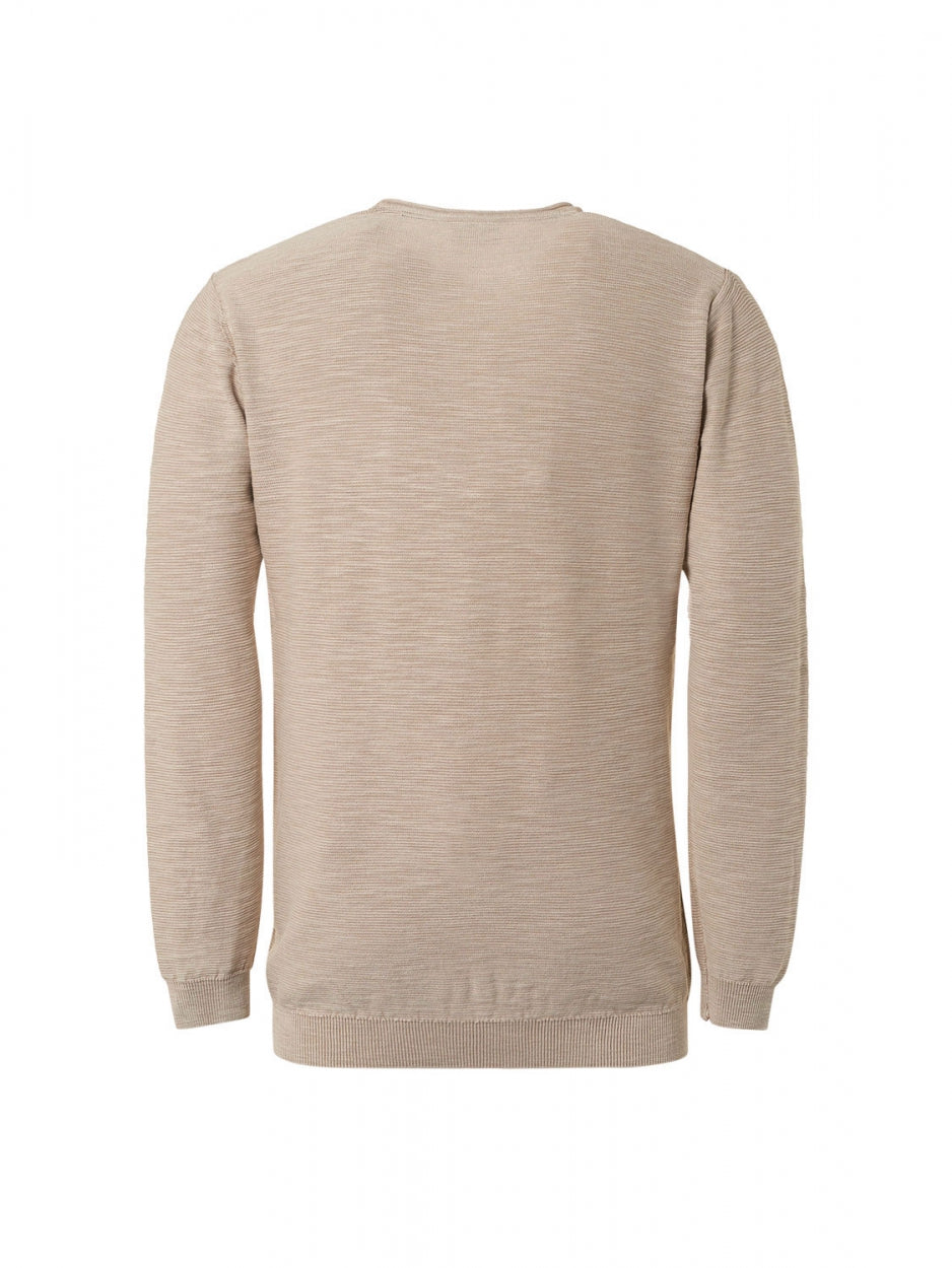 Pullover Crewneck Relief Garment Dyed + Stone Washed | Sand