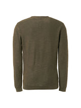 Pullover Crewneck Relief Garment Dyed + Stone Washed | Army
