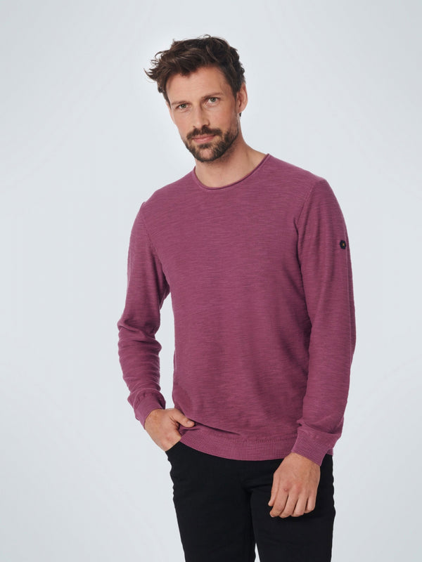Pullover Crewneck Relief Garment Dyed + Stone Washed | Mauve