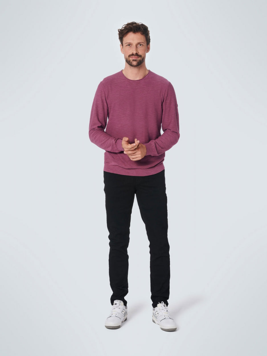 Pullover Crewneck Relief Garment Dyed + Stone Washed | Mauve