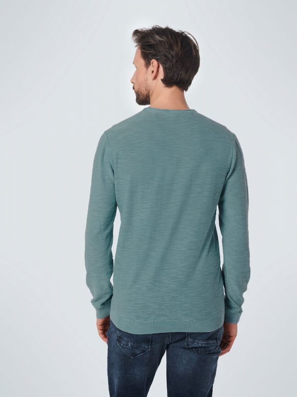 Pullover Crewneck Relief Garment Dyed + Stone Washed | Pacific