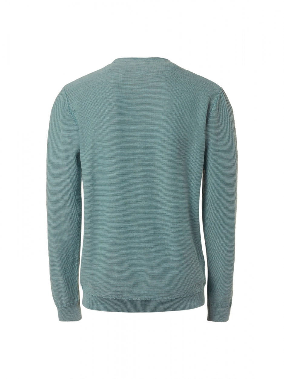 Pullover Crewneck Relief Garment Dyed + Stone Washed | Pacific