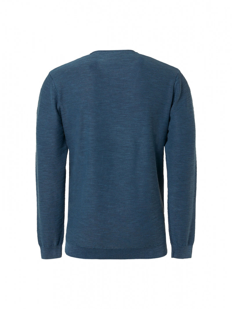 Pullover Crewneck Relief Garment Dyed + Stone Washed | Carbon Blue