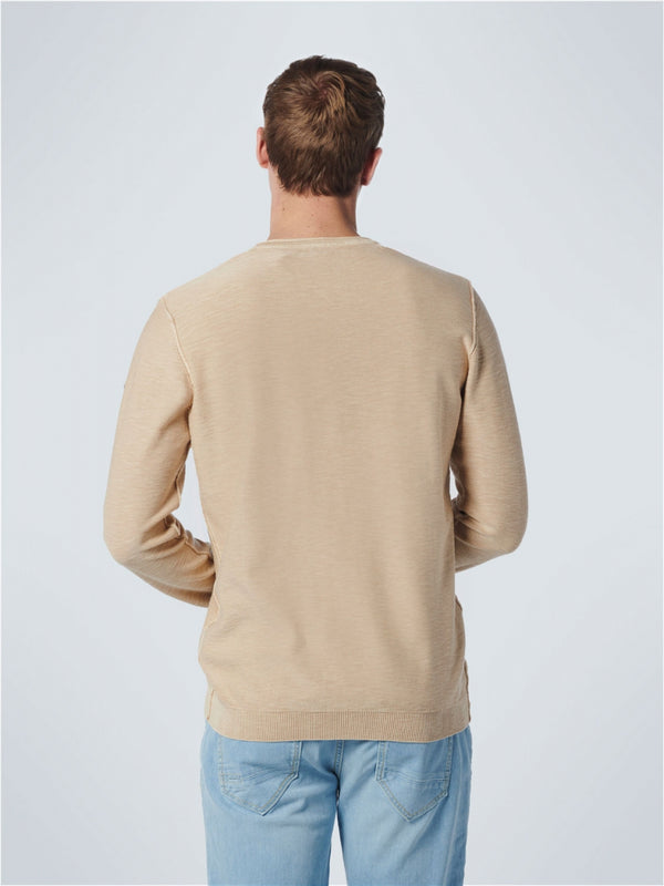 Pullover Crewneck Garment Dyed + Stone Washed | Sand