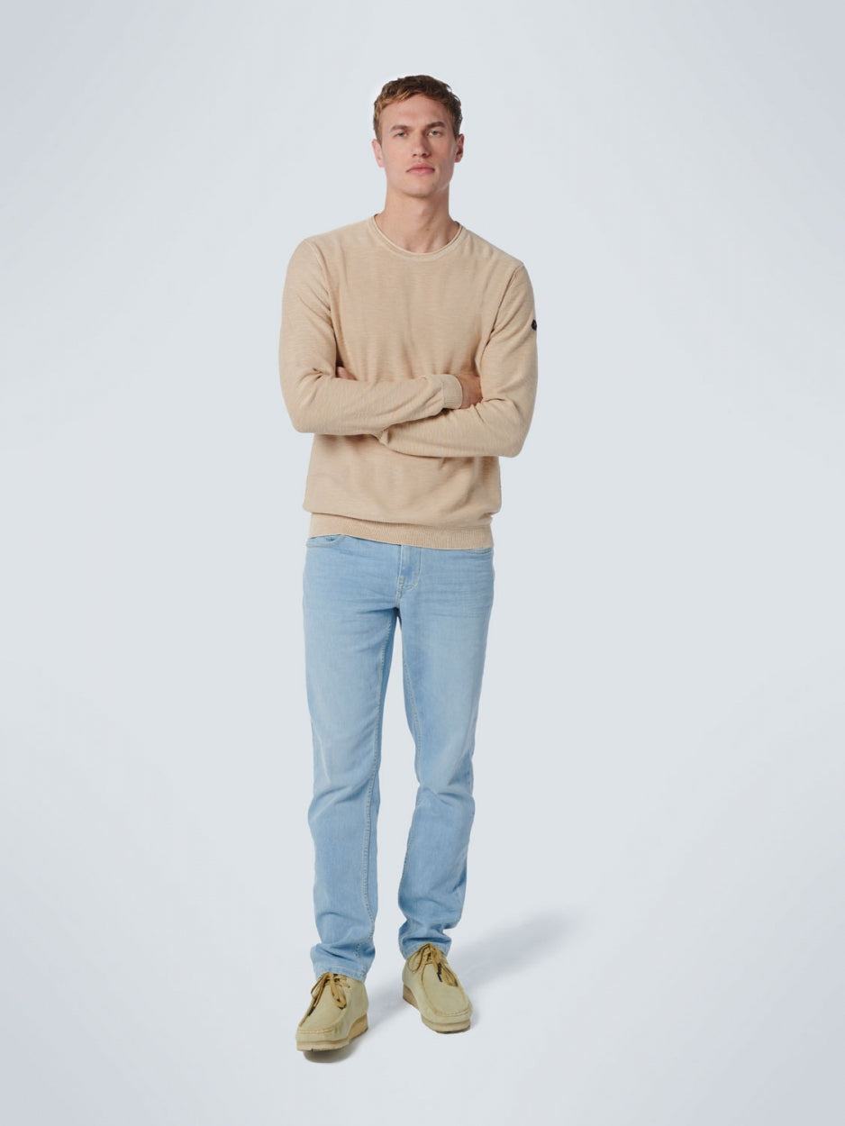 Pullover Crewneck Garment Dyed + Stone Washed | Sand