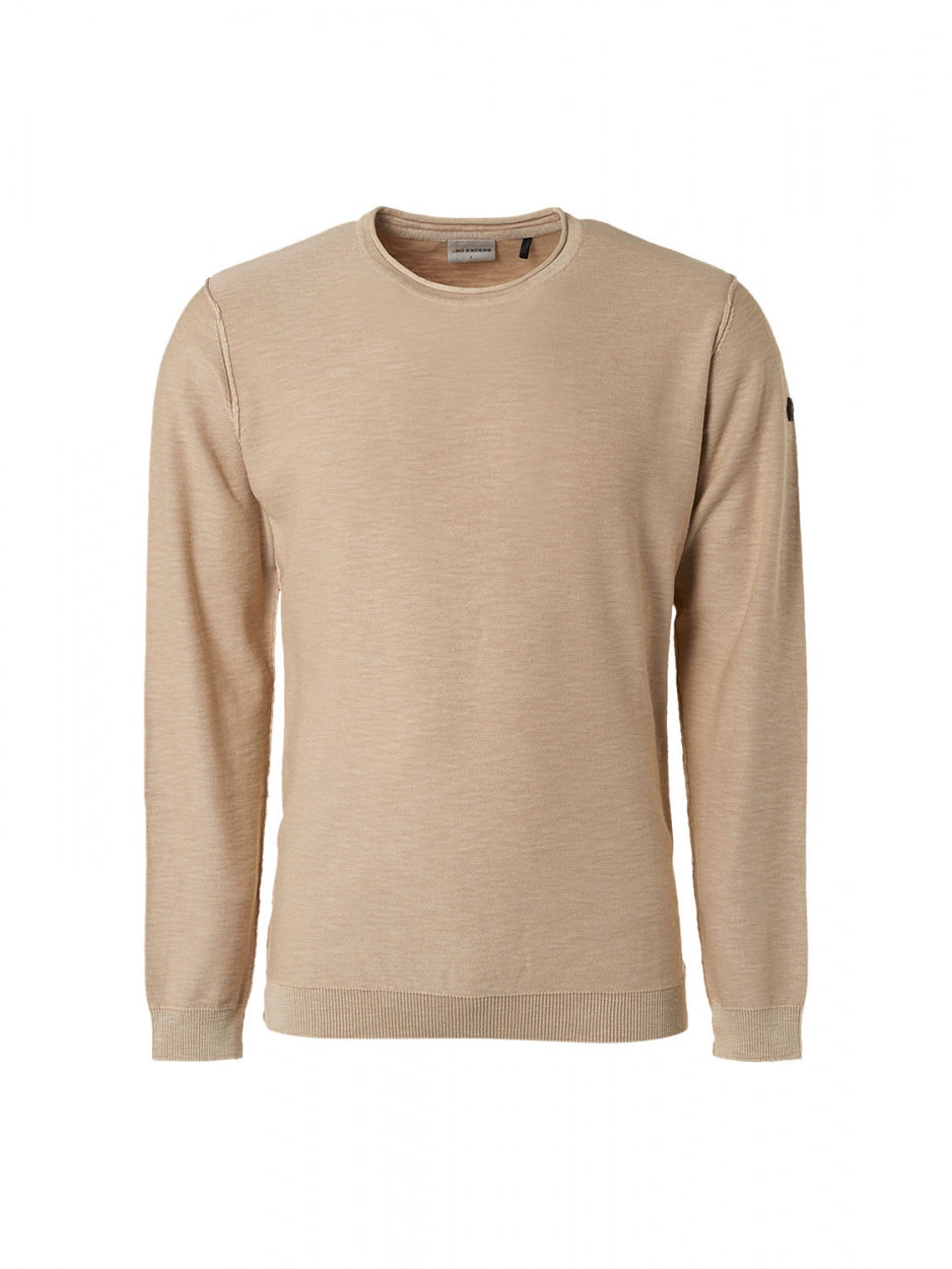 Pullover Crewneck Garment Dyed + Stone Washed | Sand