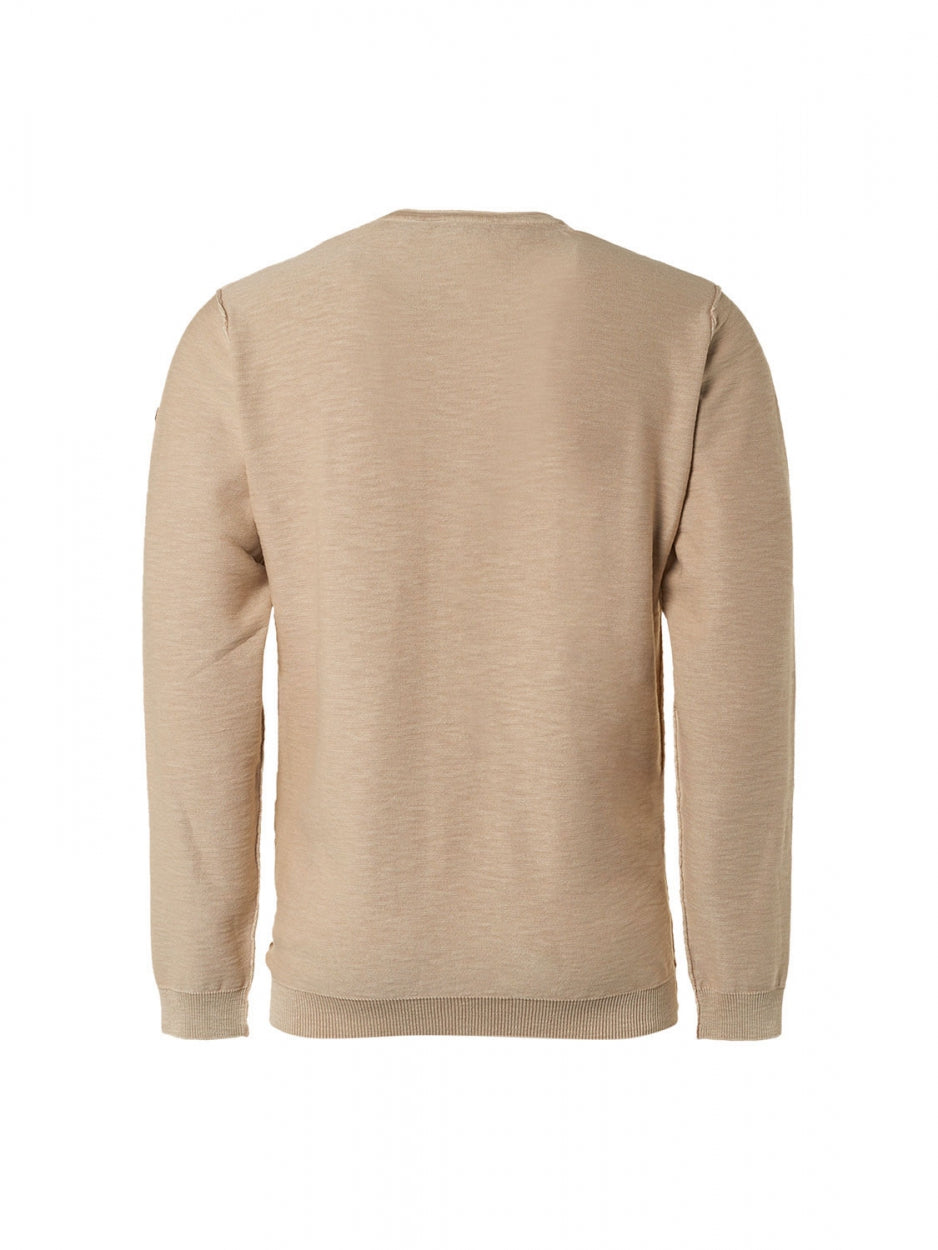 Pullover Crewneck Garment Dyed + Stone Washed | Sand