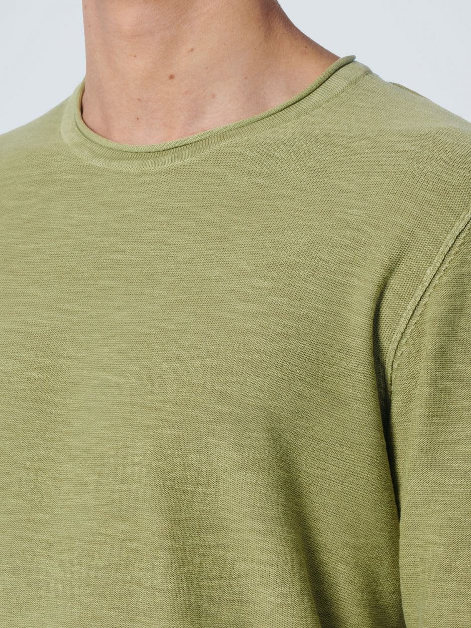 Pullover Crewneck Garment Dyed + Stone Washed | Light Green