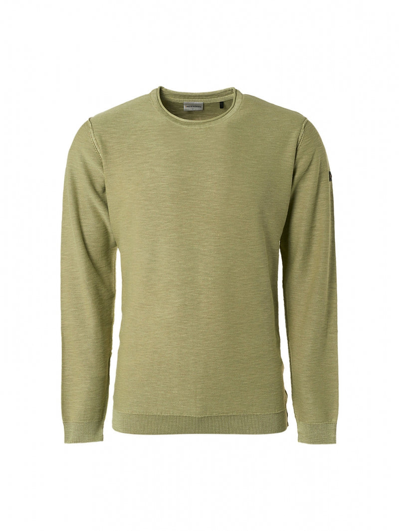 Pullover Crewneck Garment Dyed + Stone Washed | Light Green