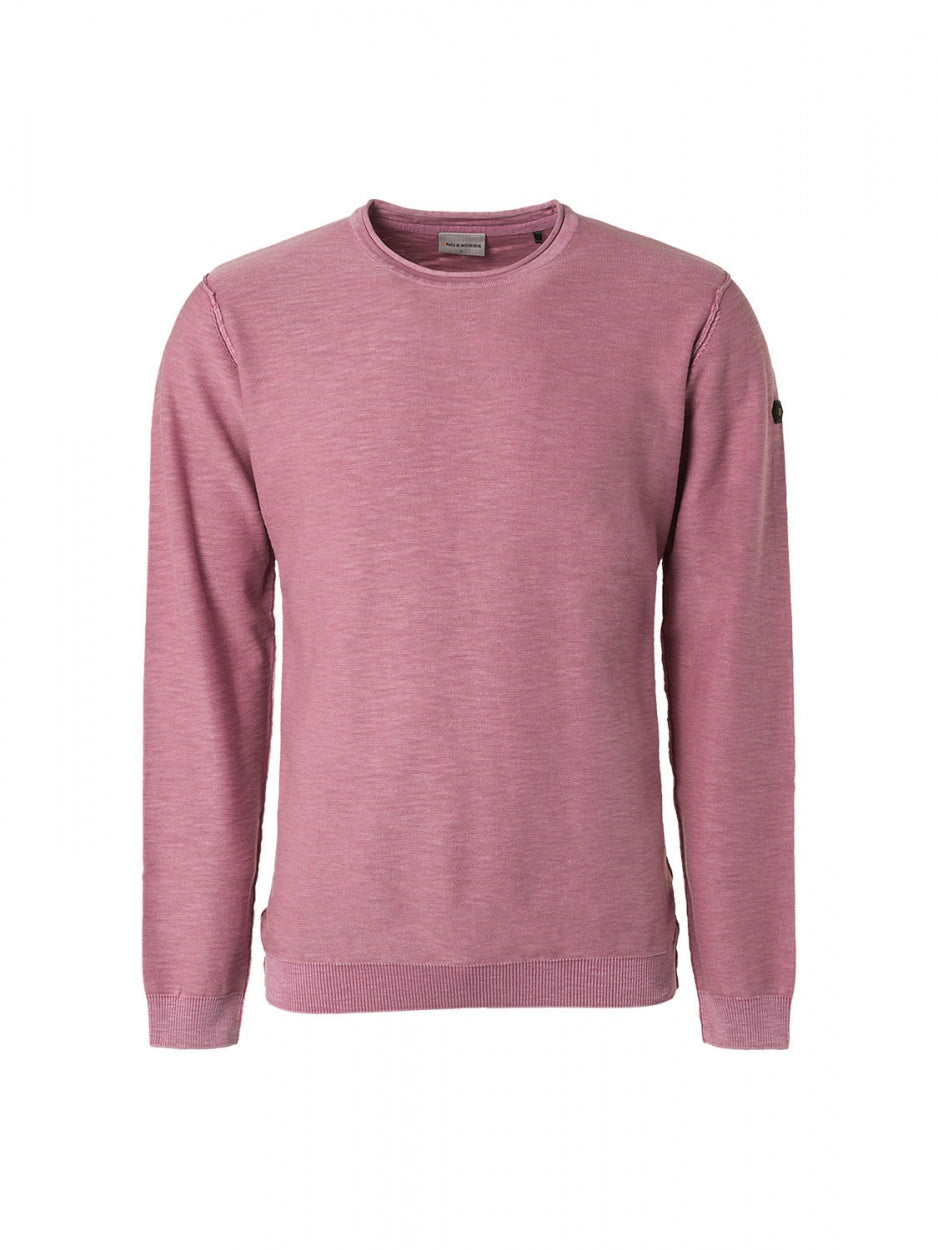 Pullover Crewneck Garment Dyed + Stone Washed | Mauve