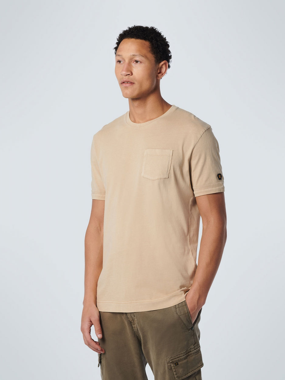 T-Shirt Crewneck Garment Dyed Special Wash | Sand