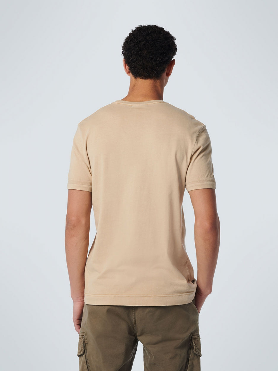 T-Shirt Crewneck Garment Dyed Special Wash | Sand