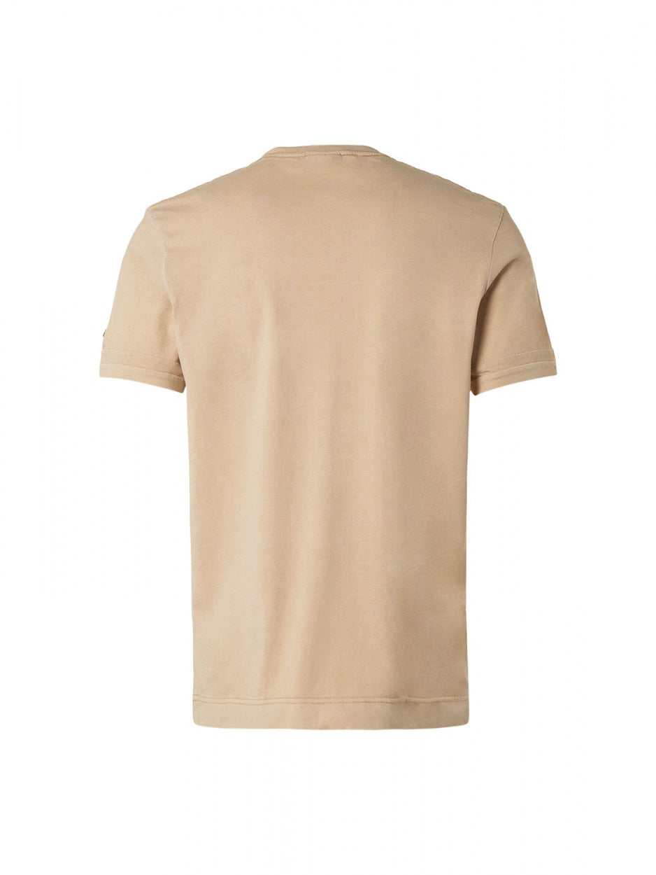 T-Shirt Crewneck Garment Dyed Special Wash | Sand
