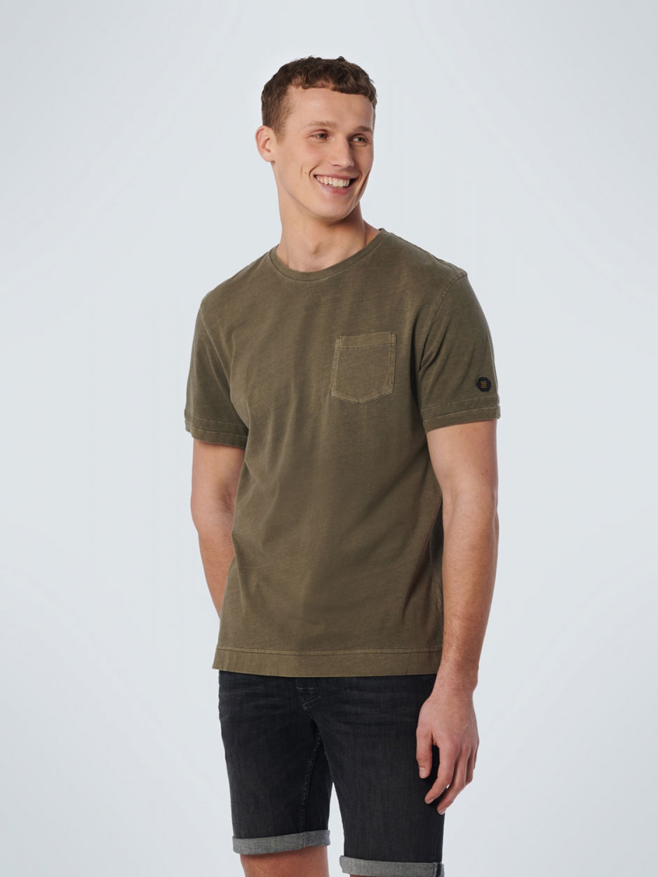 T-Shirt Crewneck Garment Dyed Special Wash | Army