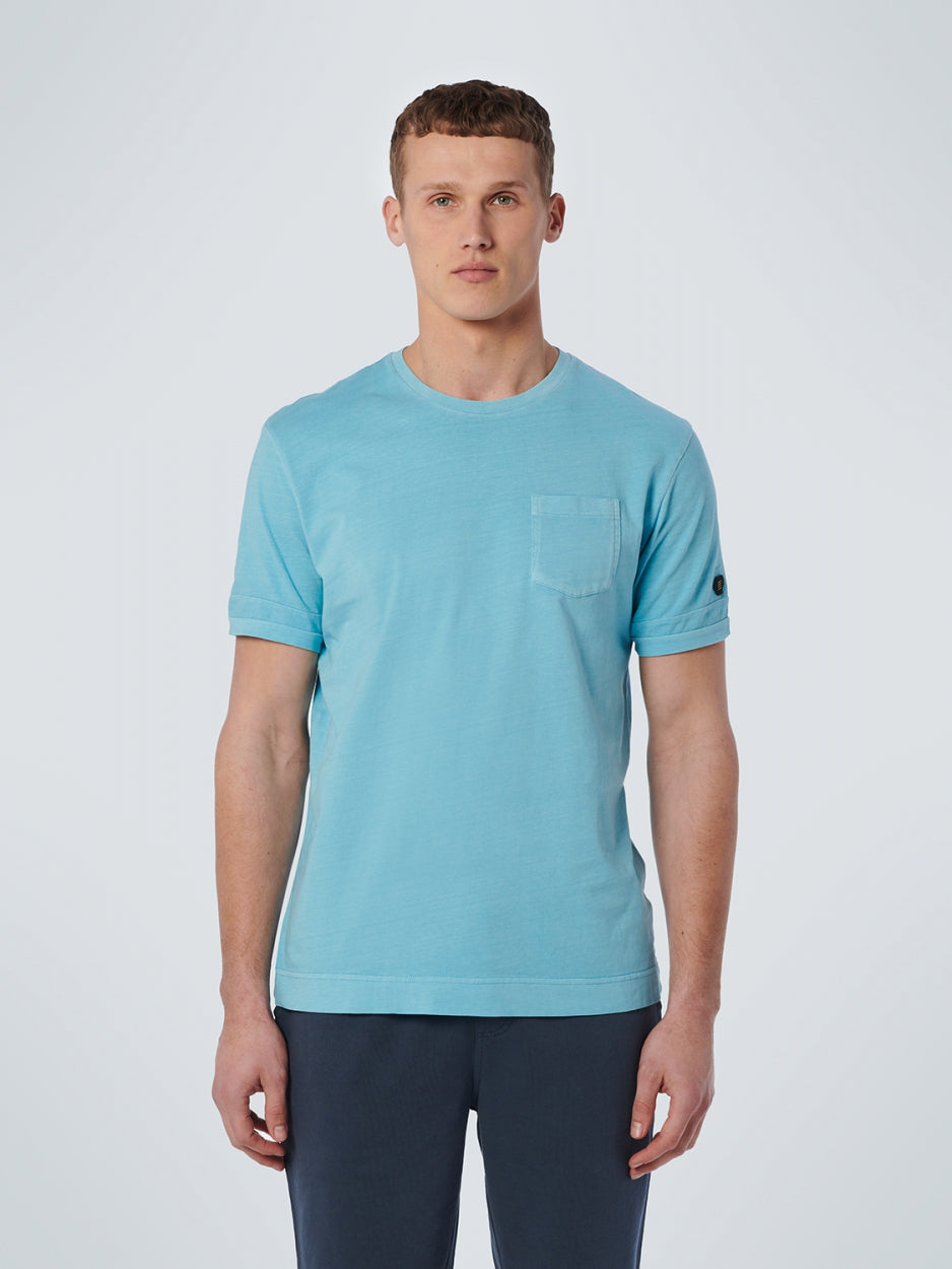 T-Shirt Crewneck Garment Dyed Special Wash | Light Aqua
