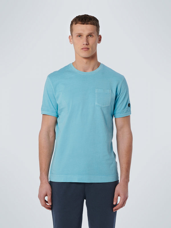 T-Shirt Crewneck Garment Dyed Special Wash | Light Aqua