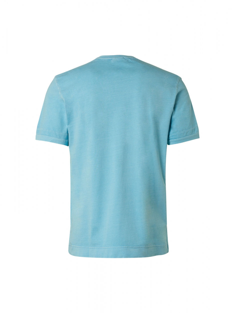 T-Shirt Crewneck Garment Dyed Special Wash | Light Aqua