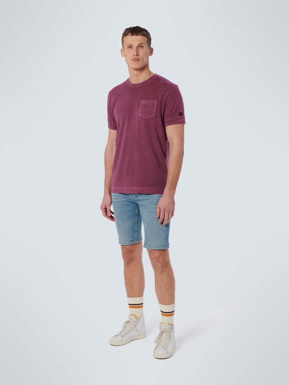 T-Shirt Crewneck Garment Dyed Special Wash | Mauve