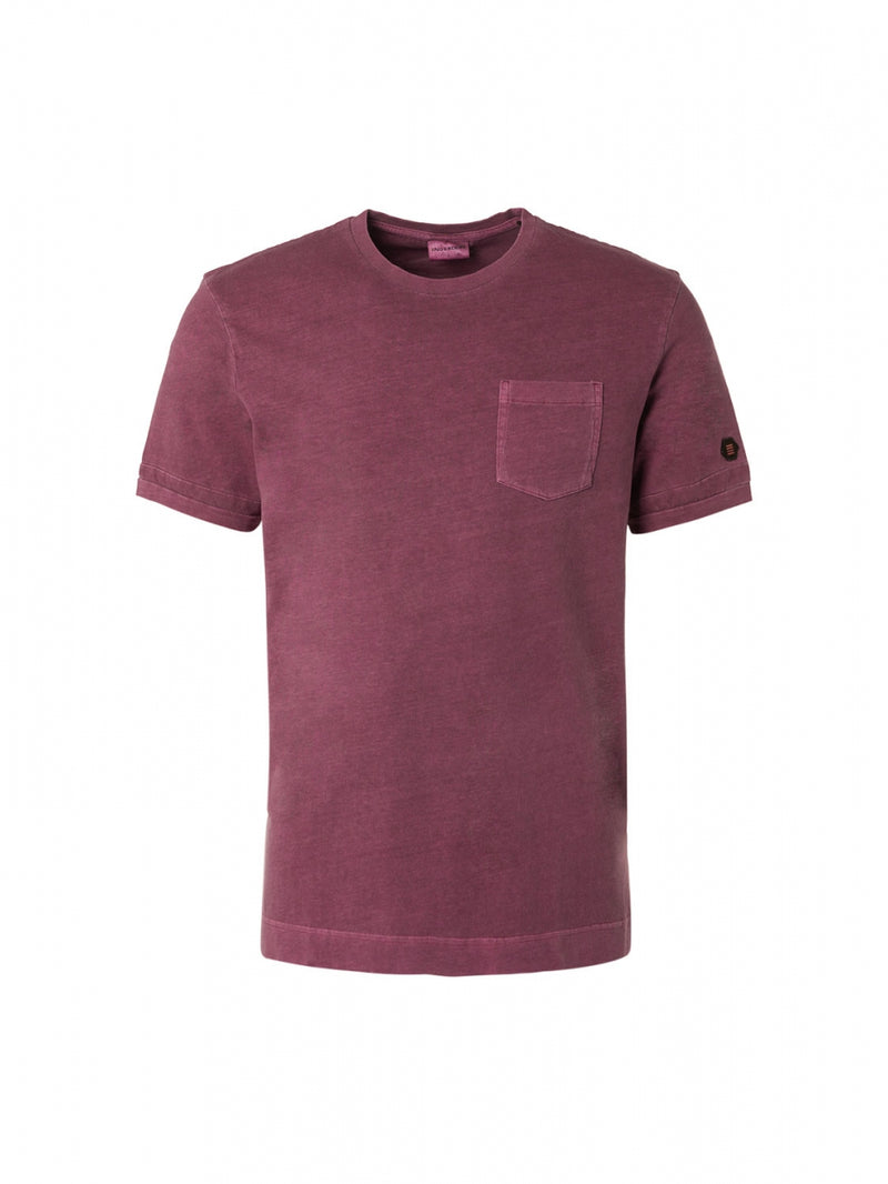 T-Shirt Crewneck Garment Dyed Special Wash | Mauve