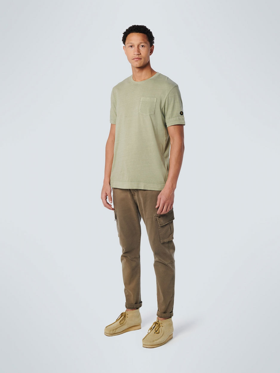 T-Shirt Crewneck Garment Dyed Special Wash | Smoke Green