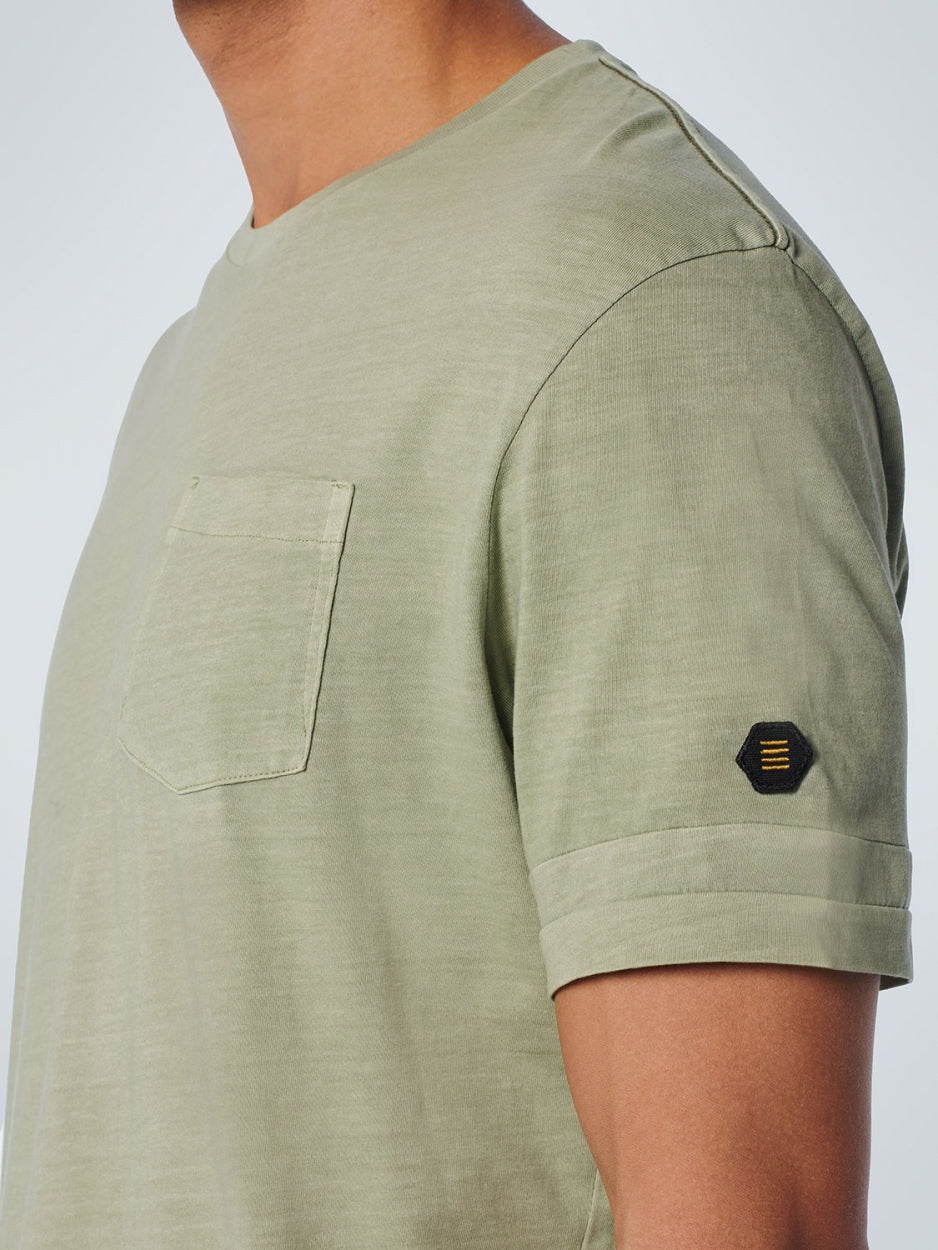 T-Shirt Crewneck Garment Dyed Special Wash | Smoke Green