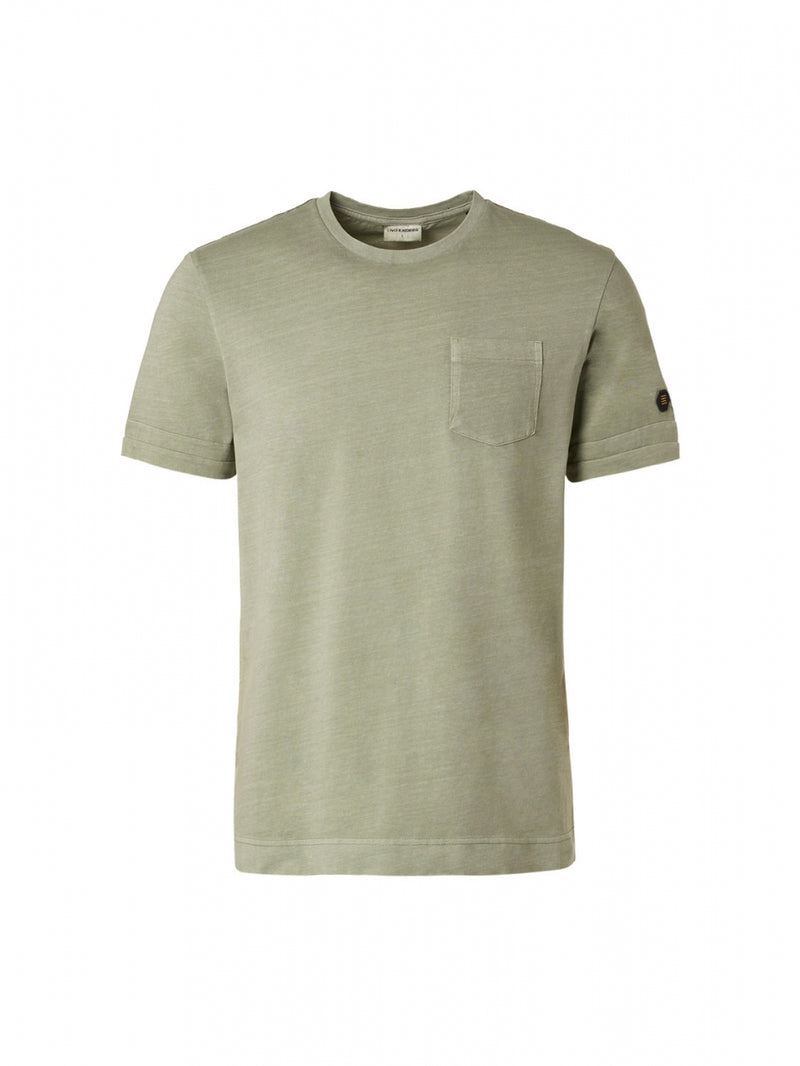 T-Shirt Crewneck Garment Dyed Special Wash | Smoke Green
