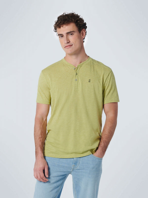 T-Shirt Granddad 2 Colour Melange | Light Green