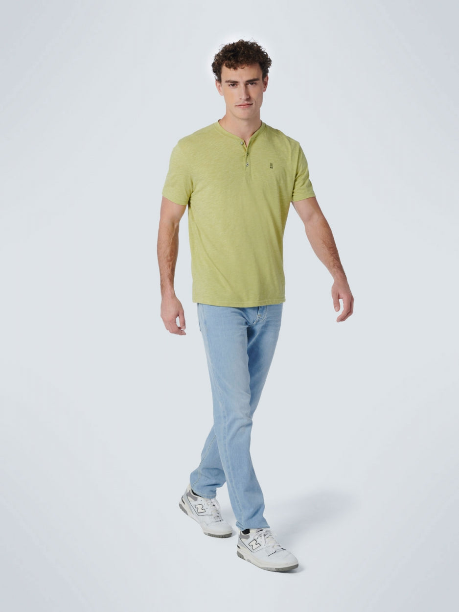 T-Shirt Granddad 2 Colour Melange | Light Green