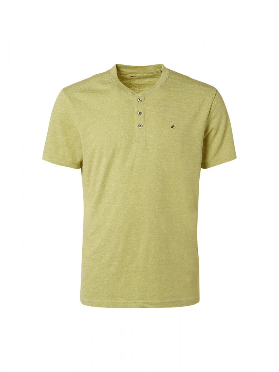 T-Shirt Granddad 2 Colour Melange | Light Green