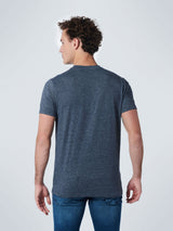 T-Shirt Granddad 2 Colour Melange | Carbon Blue