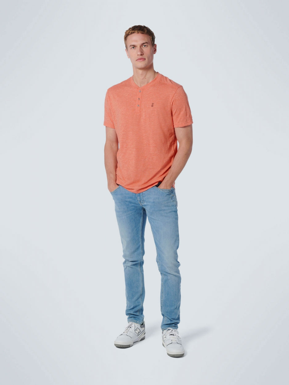 T-Shirt Granddad 2 Colour Melange | Papaya