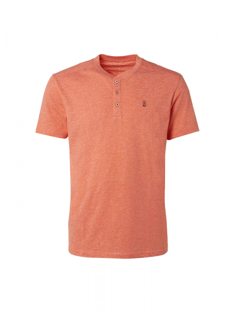 T-Shirt Granddad 2 Colour Melange | Papaya